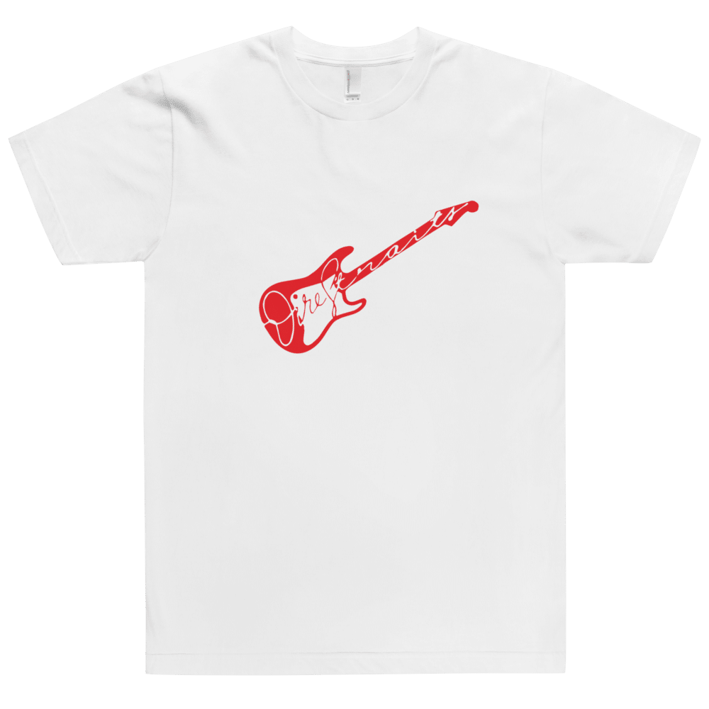 Download Red Guitar Logo Unisex T-shirt | DireStraits.com