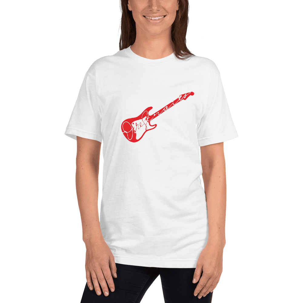 Download Red Guitar Logo Unisex T-shirt | DireStraits.com