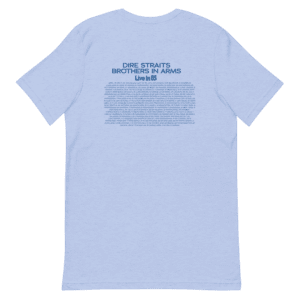 Unisex Staple T Shirt Heather Blue Back 61a79b8b3ce3b